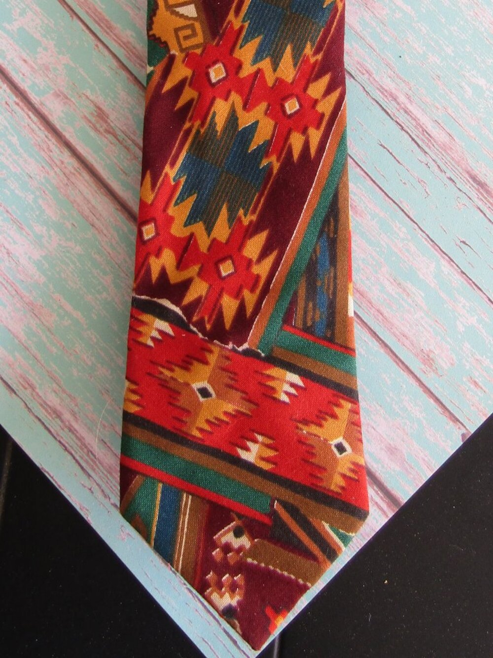 Men's Southwestern Geometric Bold Design Handmade Tie